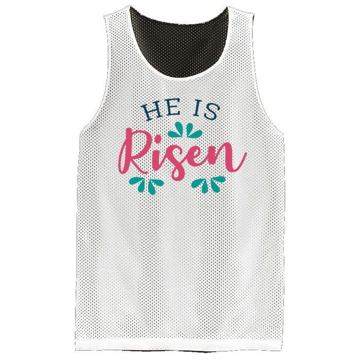 He Is Risen Easter Jesus Mesh Reversible Basketball Jersey Tank