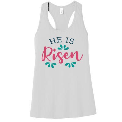 He Is Risen Easter Jesus Women's Racerback Tank