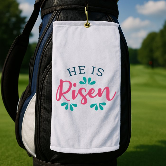 He Is Risen Easter Jesus Golf Towel