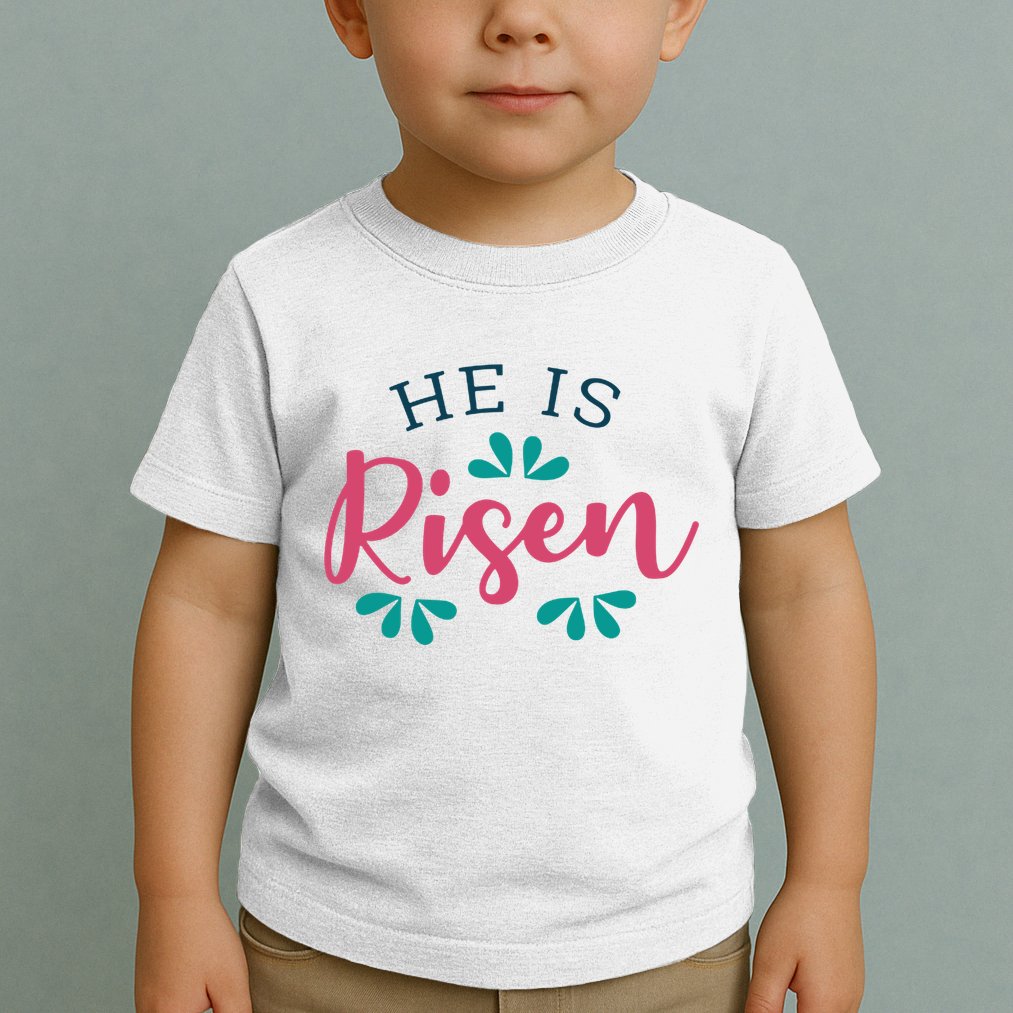 He Is Risen Easter Jesus Toddler T-Shirt