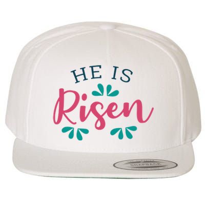 He Is Risen Easter Jesus Wool Snapback Cap