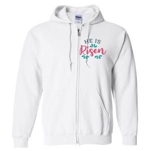 He Is Risen Easter Jesus Full Zip Hoodie