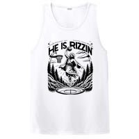 He Is Rizzin Funny Basketball Christian Religious Gift PosiCharge Competitor Tank