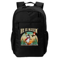 He Is Rizzin Funny Basketball Easter Christian Religious Backpack