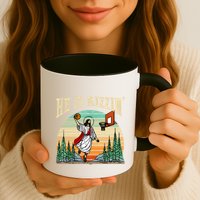 He Is Rizzin Funny Basketball Easter Christian Religious Mug