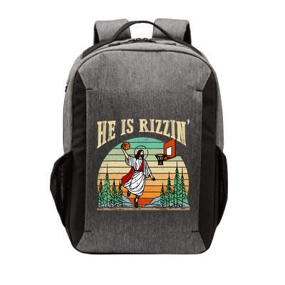 He Is Rizzin Funny Basketball Easter Christian Religious Vector Backpack