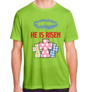 He Is Risen Jesus Christ Resurrection Happy Easter Day Adult ChromaSoft Performance T-Shirt