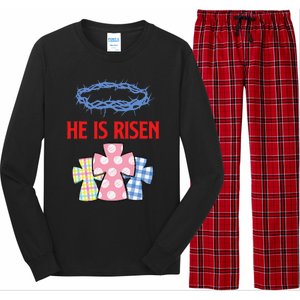 He Is Risen Jesus Christ Resurrection Happy Easter Day Long Sleeve Pajama Set