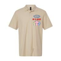 He Is Risen Jesus Christ Resurrection Happy Easter Day Softstyle Adult Sport Polo