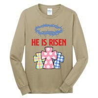 He Is Risen Jesus Christ Resurrection Happy Easter Day Tall Long Sleeve T-Shirt