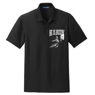 He Is Rizzin Funny Jesus Basketball Meme Dry Zone Grid Polo