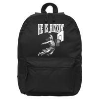 He Is Rizzin Funny Jesus Basketball Meme 16 in Basic Backpack