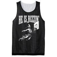 He Is Rizzin Funny Jesus Basketball Meme Mesh Reversible Basketball Jersey Tank