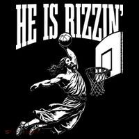 He Is Rizzin Funny Jesus Basketball Meme Magnet