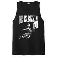 He Is Rizzin Funny Jesus Basketball Meme PosiCharge Competitor Tank