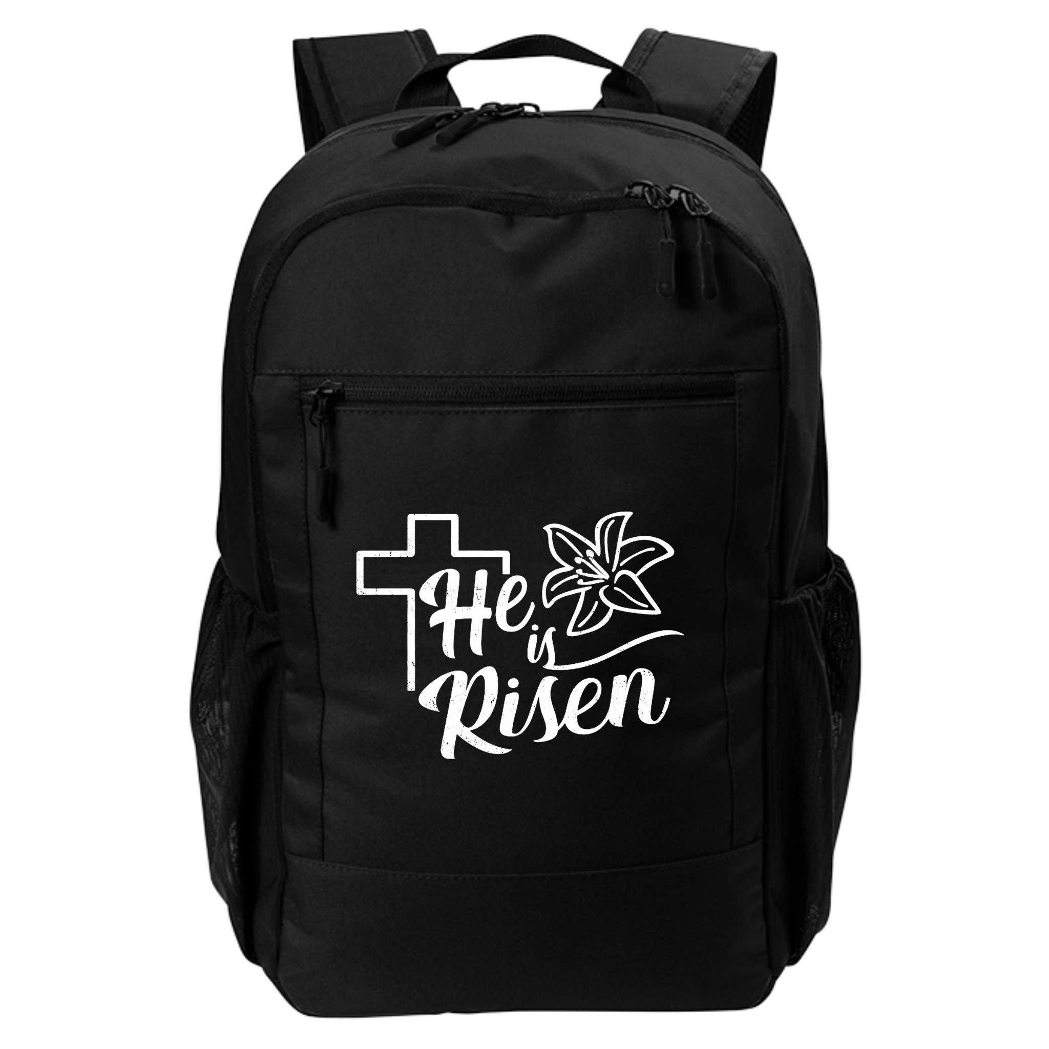 He Is Risen Easter Jesus Cross Backpack