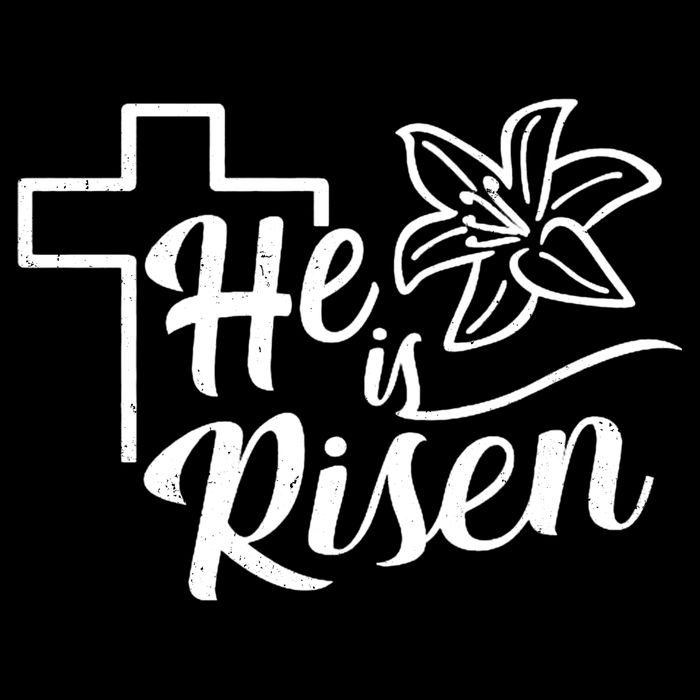 He Is Risen Easter Jesus Cross Baby Bodysuit