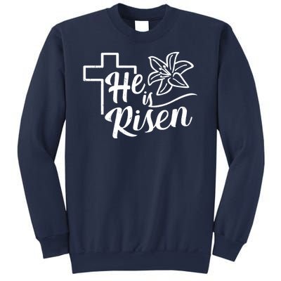 He Is Risen Easter Jesus Cross Sweatshirt