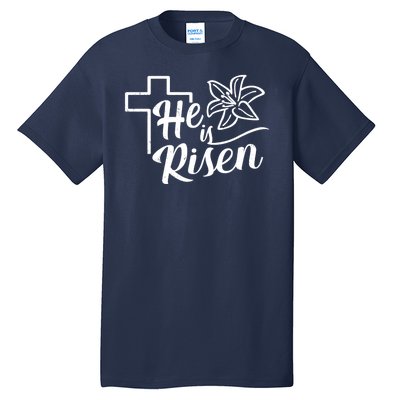 He Is Risen Easter Jesus Cross Tall T-Shirt