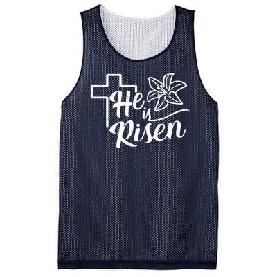 He Is Risen Easter Jesus Cross Mesh Reversible Basketball Jersey Tank