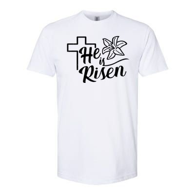 He Is Risen Easter Jesus Cross Softstyle® CVC T-Shirt