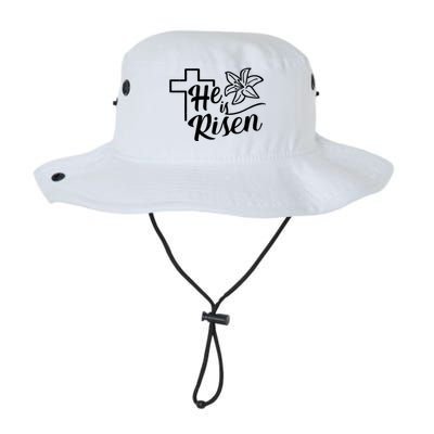 He Is Risen Easter Jesus Cross Legacy Cool Fit Booney Bucket Hat