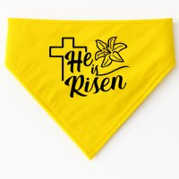 He Is Risen Easter Jesus Cross USA-Made Doggie Bandana