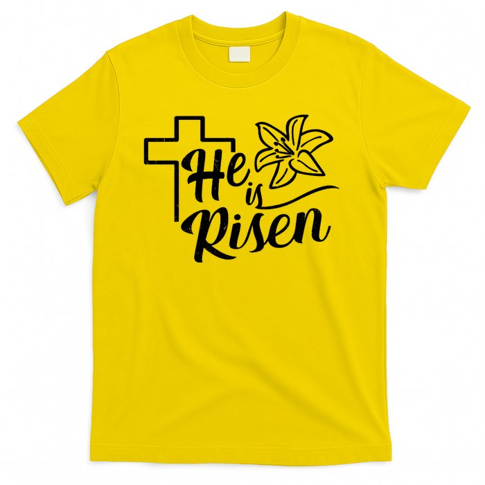 He Is Risen Easter Jesus Cross T-Shirt