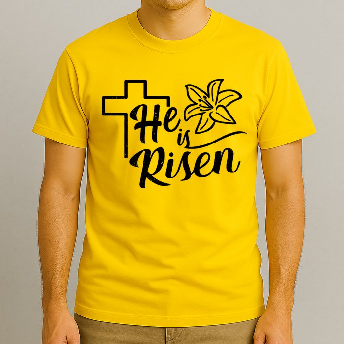 He Is Risen Easter Jesus Cross T-Shirt