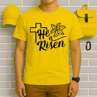 He Is Risen Easter Jesus Cross T-Shirt