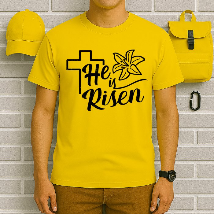 He Is Risen Easter Jesus Cross T-Shirt