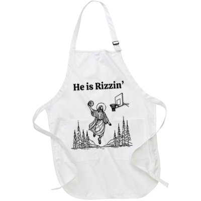 He Is Rizzin Basketball Jesus Funny Easter Christian Apron