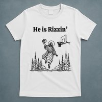 He Is Rizzin Basketball Jesus Funny Easter Christian T-Shirt