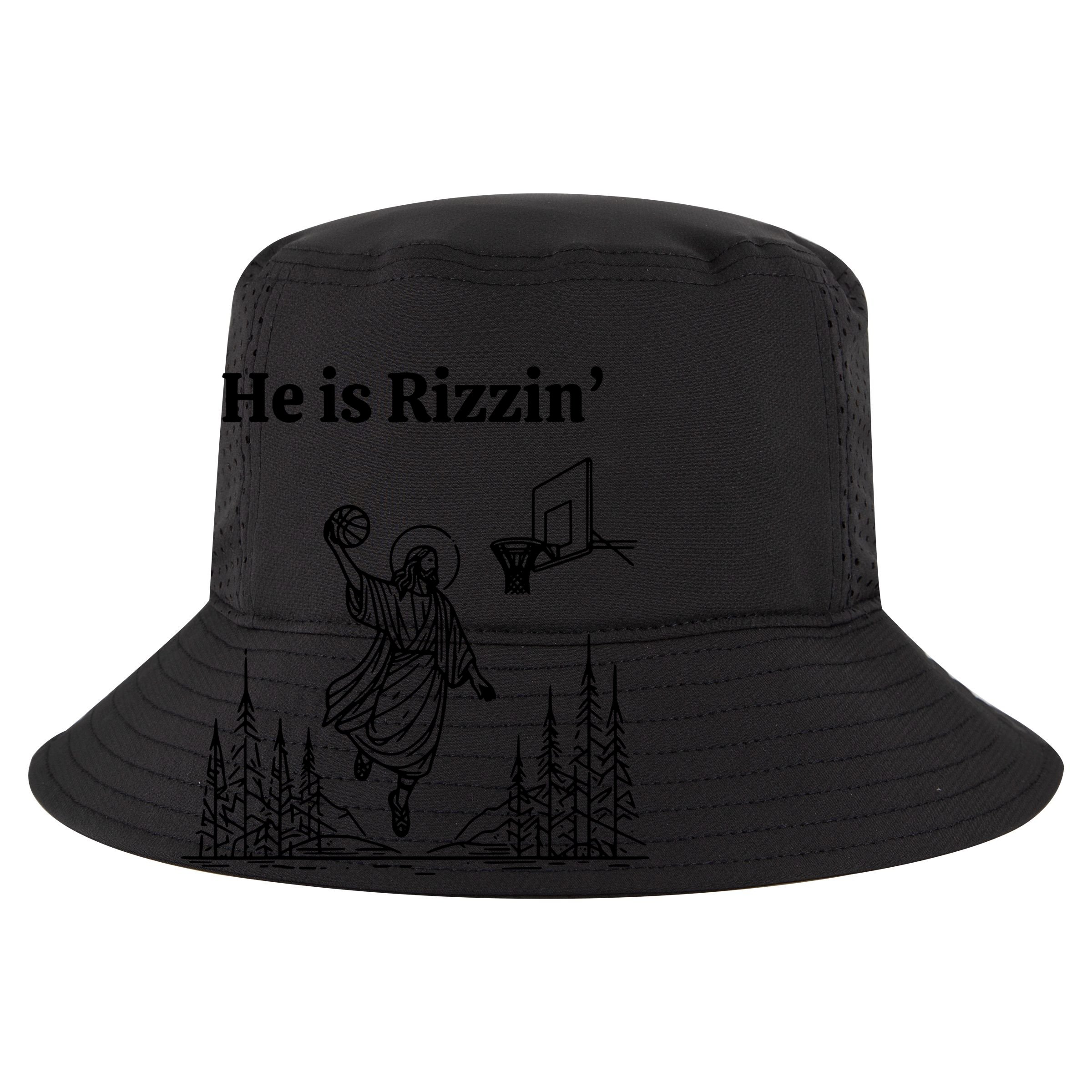 He Is Rizzin Basketball Jesus Funny Easter Christian 15oz Campfire Ceramic Mug