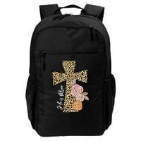 He Is Risen Leopard Easter Cross Backpack