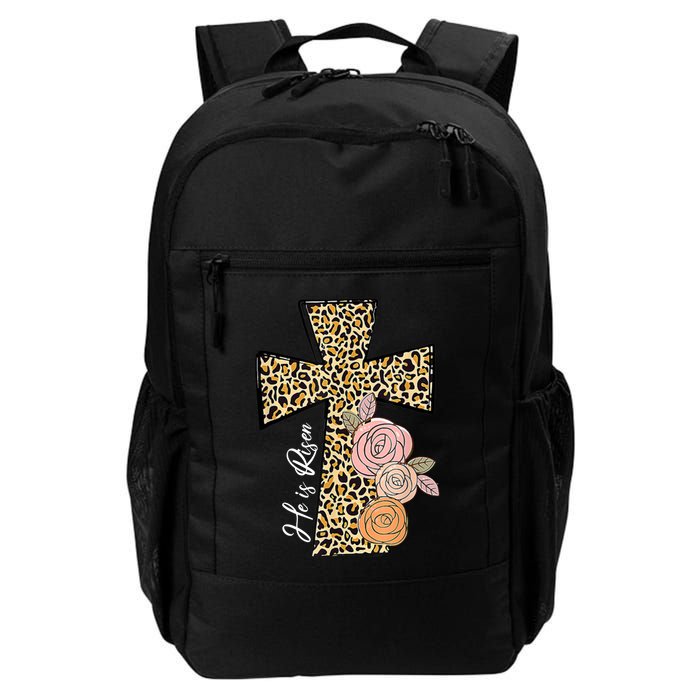 He Is Risen Leopard Easter Cross Backpack
