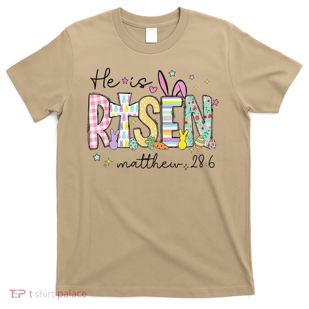 He is Risen Jesus Christian Happy Easter Women 7 T-Shirt