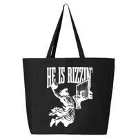 He Is Rizzin Funny Jesus Basketball 25L Jumbo Tote