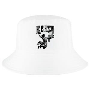 He Is Rizzin Funny Jesus Basketball Cool Comfort Performance Bucket Hat