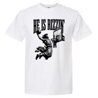 He Is Rizzin Funny Jesus Basketball Garment-Dyed Heavyweight T-Shirt