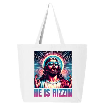 He Is Rizzin Jesus Is Rizzen 25L Jumbo Tote