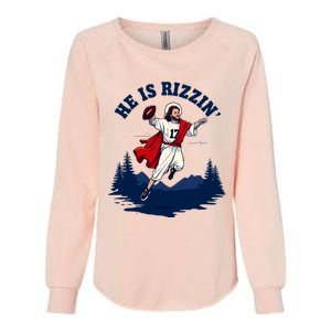 He Is Rizzin Allen Playing Football Game Day Sports Allen Womens California Wash Sweatshirt