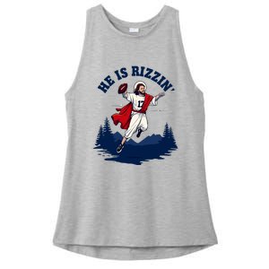 He Is Rizzin Allen Playing Football Game Day Sports Allen Ladies PosiCharge Tri-Blend Wicking Tank