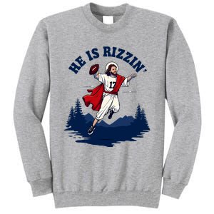 He Is Rizzin Allen Playing Football Game Day Sports Allen Tall Sweatshirt