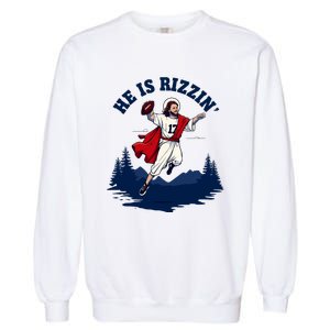 He Is Rizzin Allen Playing Football Game Day Sports Allen Garment-Dyed Sweatshirt