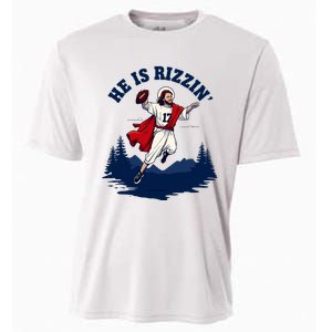 He Is Rizzin Allen Playing Football Game Day Sports Allen Cooling Performance Crew T-Shirt