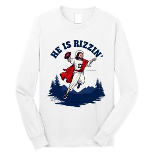 He Is Rizzin Allen Playing Football Game Day Sports Allen Long Sleeve Shirt