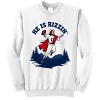 He Is Rizzin Allen Playing Football Game Day Sports Allen Sweatshirt