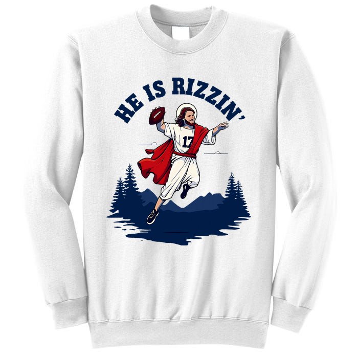 He Is Rizzin Allen Playing Football Game Day Sports Allen Sweatshirt