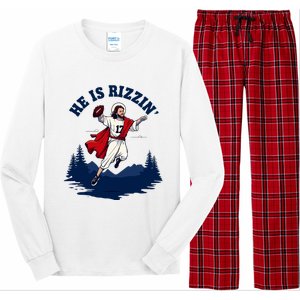 He Is Rizzin Allen Playing Football Game Day Sports Allen Long Sleeve Pajama Set